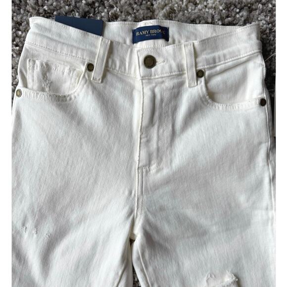 Ramy Brook NWT Langley White High Rise Ankle Jeans size 24 - Picture 5 of 15